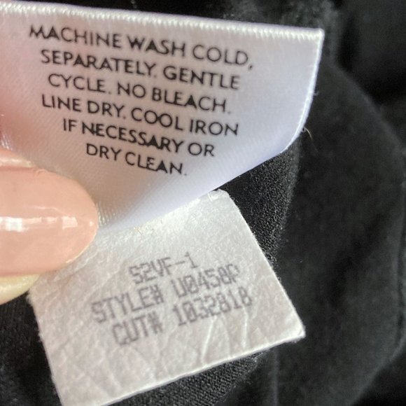 Eileen Fisher Black U-neck shell tank top / shirt (PP) Petite (XS) - Picture 5 of 6